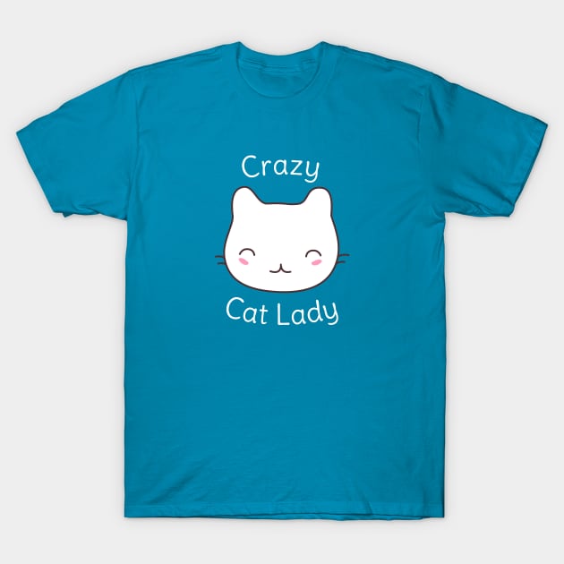 Crazy Cat Lady T-Shirt T-Shirt by happinessinatee